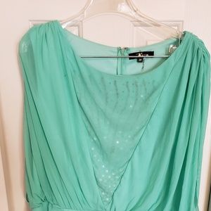 Turquoise Mini Dress